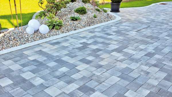 Frühwald Suave térkő - Antracit melír